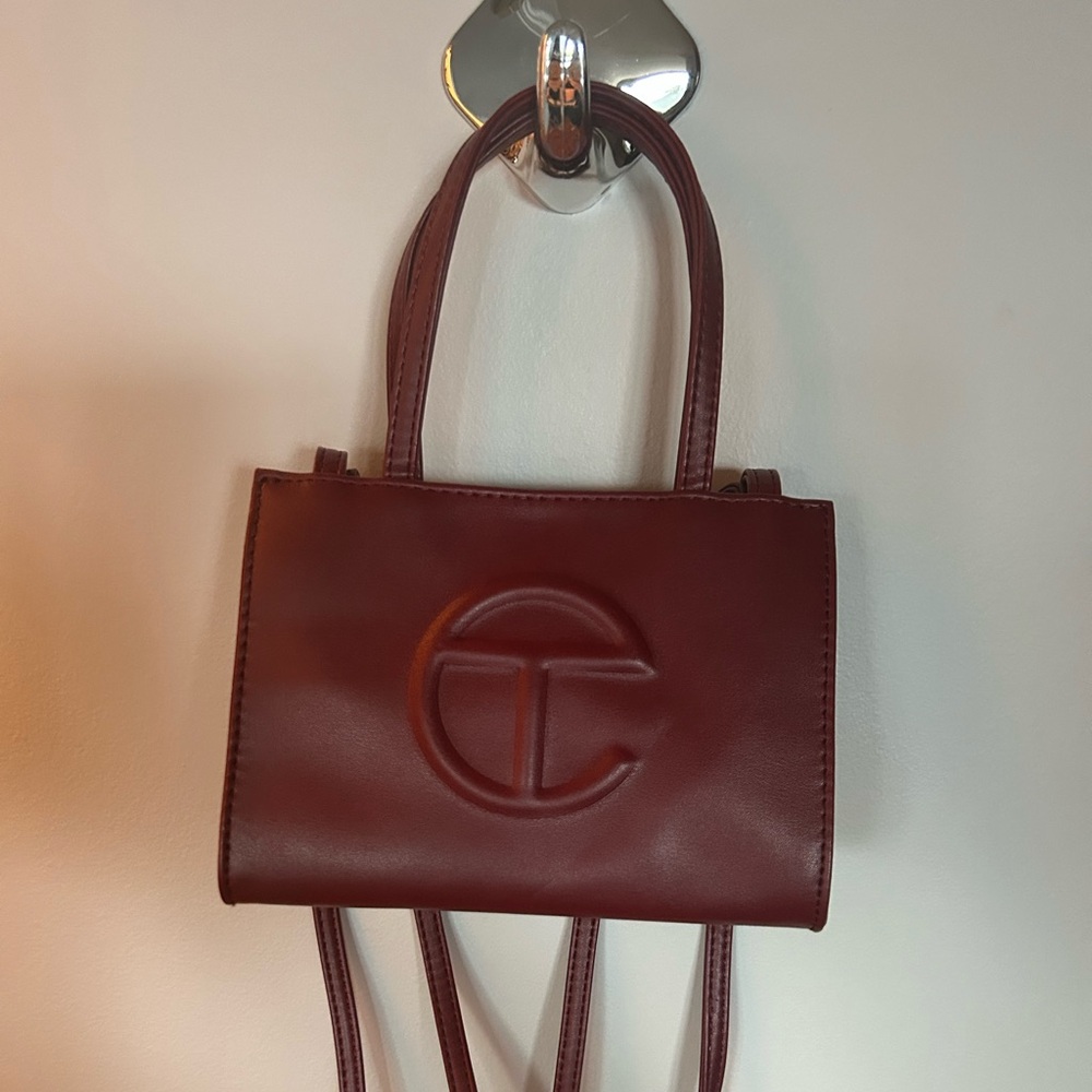 Telfar Mini Bag in Deep Red
